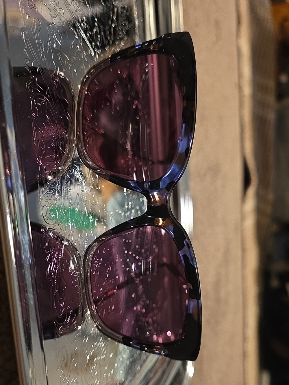 DKNY Purple & Black Sunglasses